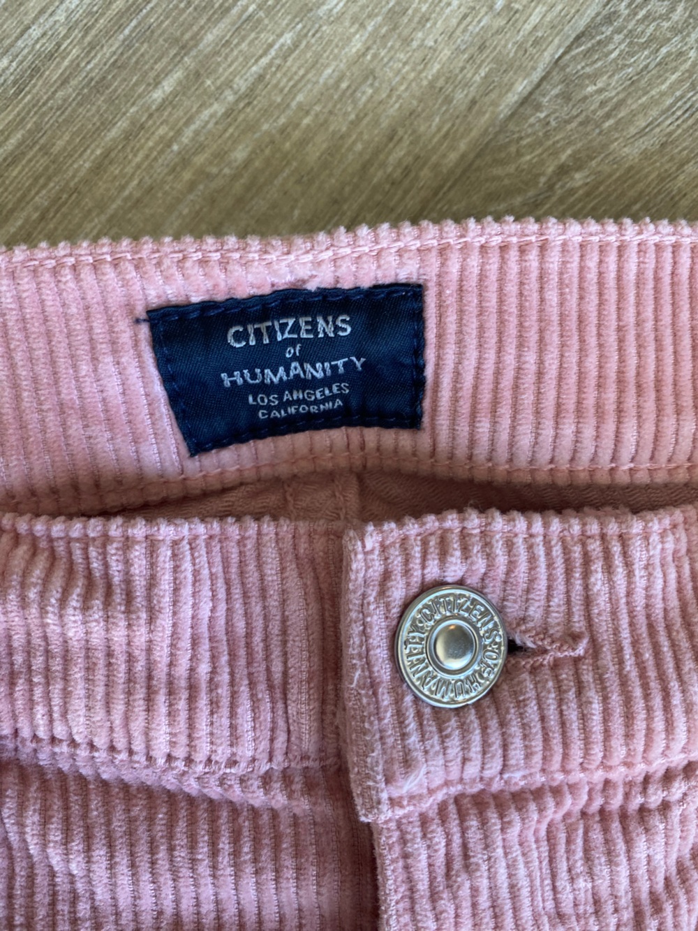 Citizens of Humanity Pink Corduroy Chloe Mid-rise Super Flare Jeans Size 27 - Picture 2 of 10